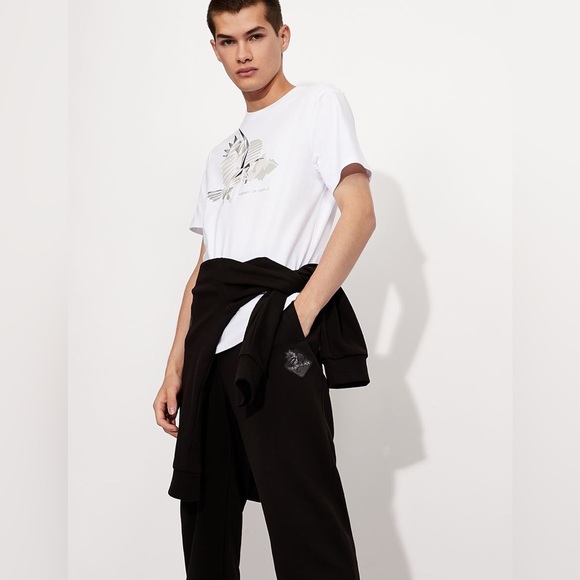 ARMANI EXCHANGE EAGLE PATCH JOGGER SWEATPANTS - Picture 8 of 13